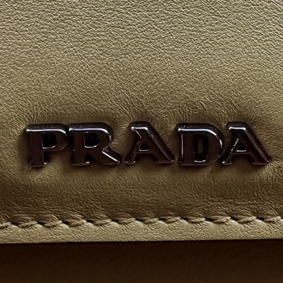 PRADA Citycalf Leather Tote Bag BR5070 Yellow - Picture 11 of 15